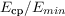 $E_\text{ср}/E_{min}$