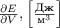 $\frac{\partial E}{\partial V}, \left[\frac{\text{Дж}}{\text{м}^3}\right]$