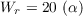 $W_r = 20\ (\alpha)$