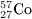 $^{57}_{27}\text{Co}$